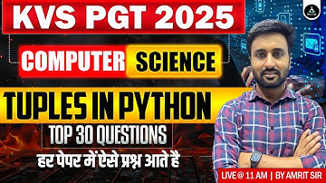 Tuples In Phython | KVS PGT 2025 | KVS PGT Computer Science Top 30 Mcqs | KVS PGT 2025 | Result Guru