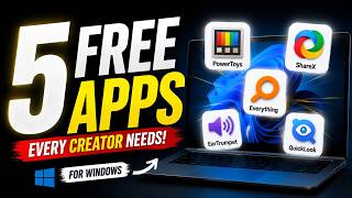 5 FREE Windows Apps Every Content Creator Should Know