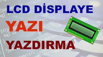 PİC PROGRAMLAMA DERS 15:CCS C  LCD Displaye Yazı Yazdırma