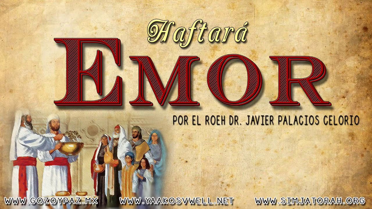 Haftará Emor por el Roeh Dr. Javier Palacios Celorio - Kehila Gozo y Paz cristianos libros