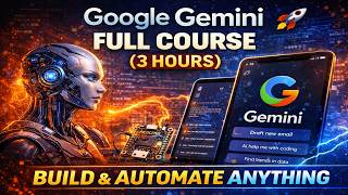 Google Gemini FULL COURSE (3 HOURS) | Build &amp; Automate Anything with AI 🚀