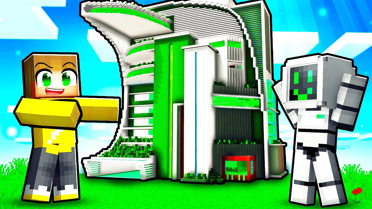Robot Verassen Met een Huis in Minecraft! 🤖 (Survival)