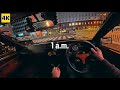 AE86 4K ASMR POV Drive With Me In OSAKA At 1 A M Midnight Drive