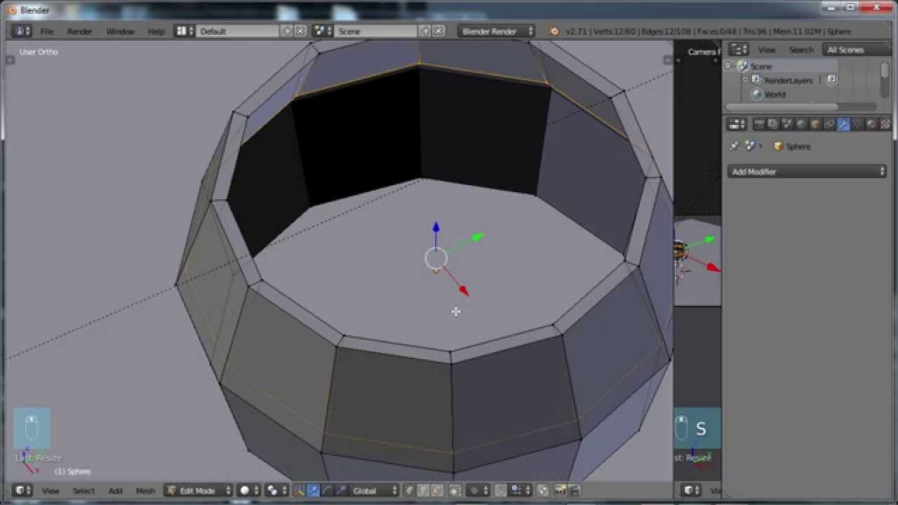 Blender For Noobs - Modeling for beginners - Part 8 of 10 - YouTube