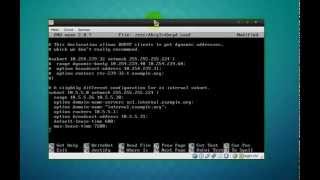 Video Tutorial DHCP Server Linux Debian 7
