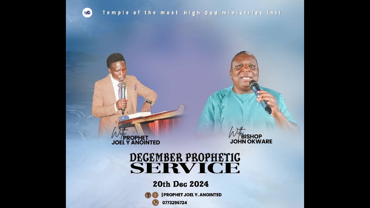DECEMBER PROPHETIC SERVICE || PROPHET JOEL Y ANOINTED || 20th Dec 2024 ...