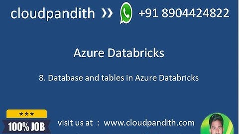 8.Azure Databricks Database & Table