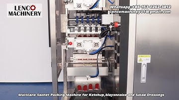 Ketchup, Tomato Sauce Sachet Packaging machines, Multi-lane, VFFS , 4 sides #foodpackagingmachine