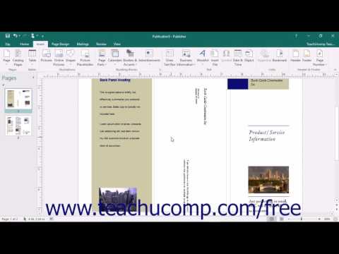 Publisher 2016 Tutorial Using Business Information Microsoft Training