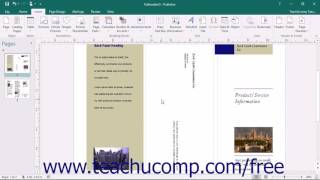 Publisher 2016 Tutorial Using Business Information Microsoft Training
