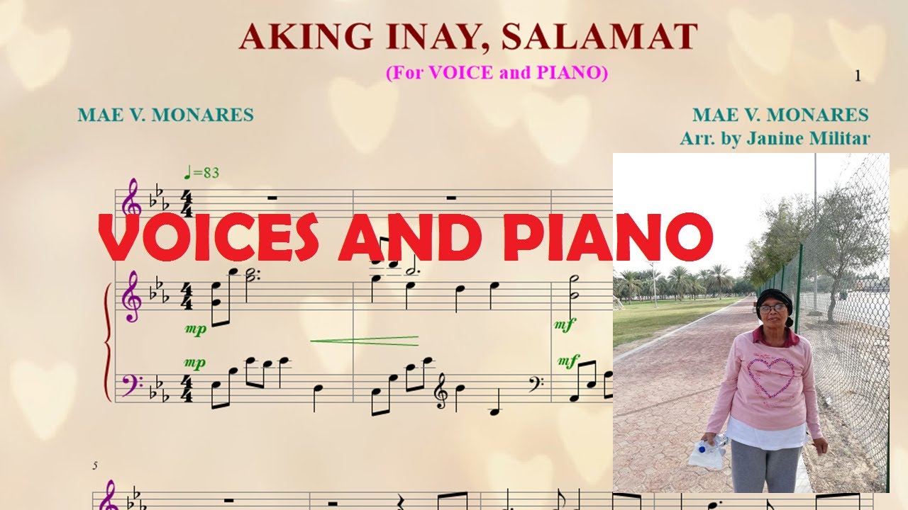 SOLO   AKING INAY SALAMAT   Voices and Piano