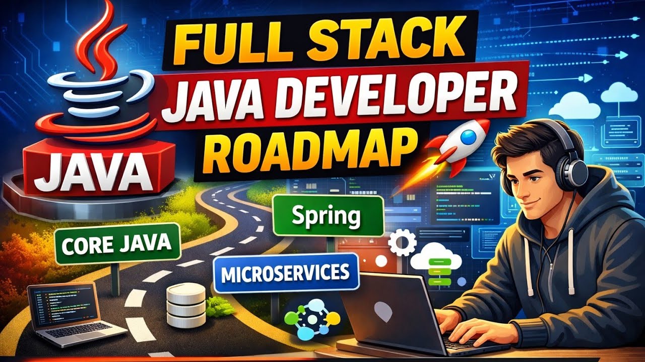 Full Stack Java Developer Roadmap 🚀From Core Java to Spring Boot MicroservicesSave this 