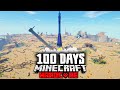 100 Days to escape a Zombie Apocalypse Nuclear Winter in Hardcore Minecraft...