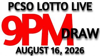 Lotto Result Today 9pm Draw August 16 2026 Swertres Ez2 PCSO LIVE