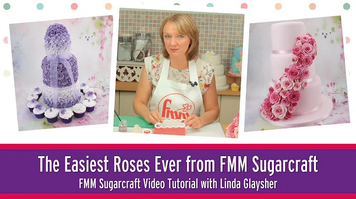Sugar Roses made simple using The Easiest Rose Ever cutter from FMM