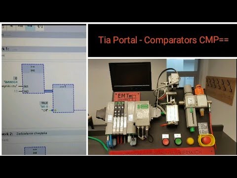Tia Portal - prosty program z funkcją comparator CMP==