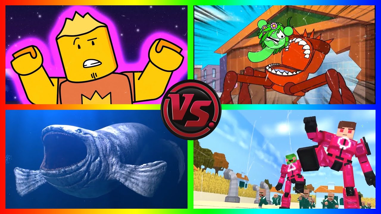 Sprunki Toilet Eater vs Baby Roblox Monster?! JJ & Mikey Become Robots in Squid Game | The Bloop