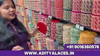 लेस खरीदनी है तो ये वीडियो देखेंVelvet Laces Collection Zari Zarkan Cut Work Wedding Laces