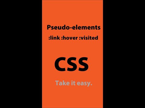 #5 :link :hover :visited | CSS | Frontend | Take it easy #shorts