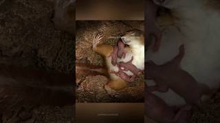 The Birth Process Of Red Squirrels