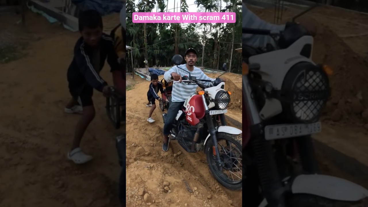 Scram 411 Dhamaka Red Tyre on kids Boost grip muddy level up pick push 