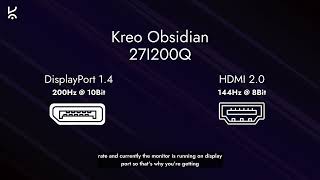 Kreo Obdidian 27I200Q OSD Menu Guide