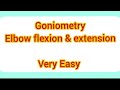 Goniometry [Elbow flexion &amp; Extention] #dpt #kinesiology
