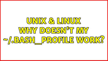 Unix & Linux: Why doesn