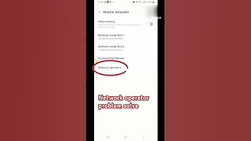 Mobile Network operator problem solve #smartphone #settings #tips #android #tech