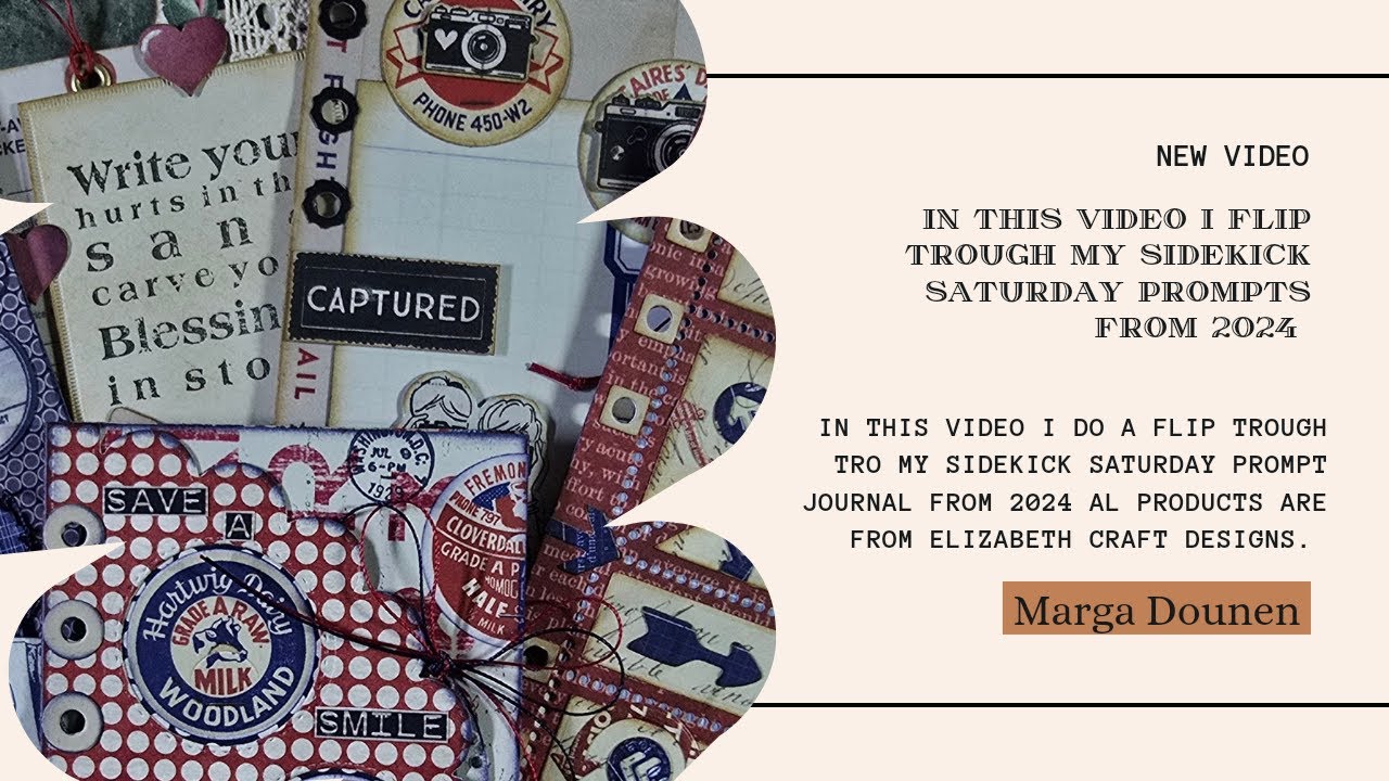 Flip trough my Sidekick Saturday prompts 2024 - YouTube