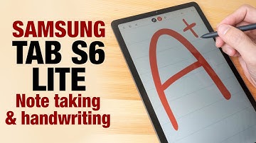 Samsung Tab S6 LITE note taking and handwriting demo