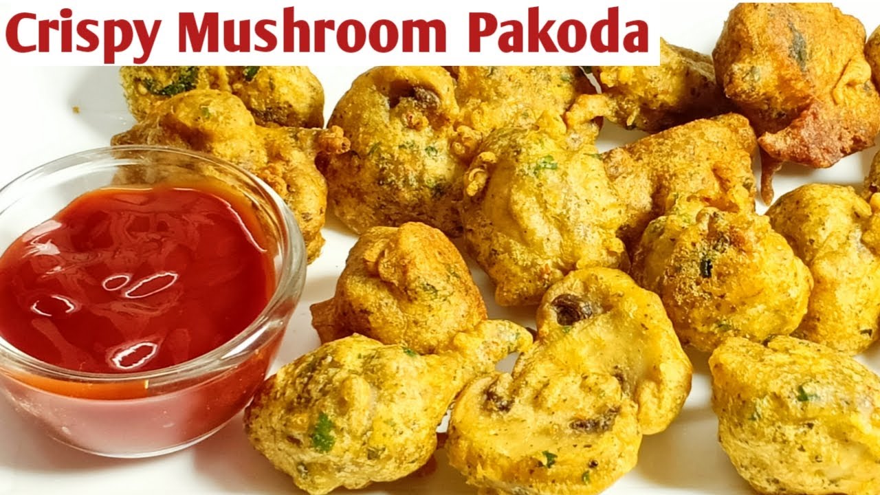 Mushroom Pakoda Recipe | क्रिस्पी मशरुम पकौड़ा | Evening Snacks Recipes – Monikazz Kitchen