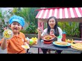 BIKIN CAFE DARI KARDUS 🍭 AZAM SALSA BELI PIZZA DAN BURGER 