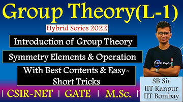 🔴Group Theory in Chemistry - L1 | Introduction | Symmetry Elements & Operation | CSIR_NET/GATE/MSc