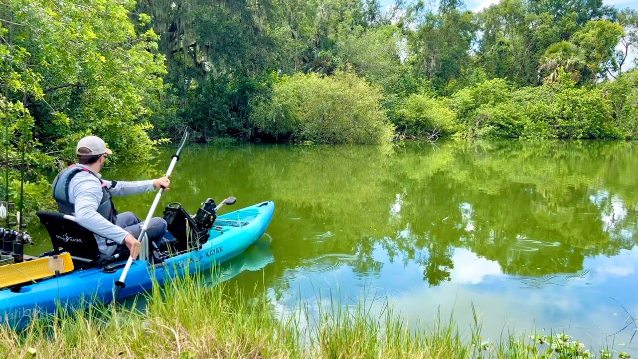 Exploring FORGOTTEN Waters: Kayak Bass Fishing at a Florida Phosphate Pit