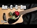 Shining You A Minor Romantic Acoustic Guitar Backing Track 124
