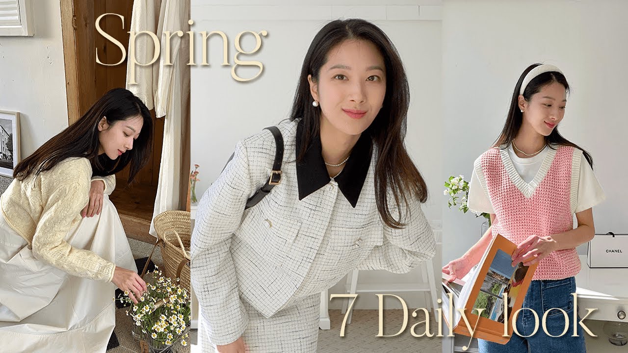 eng) Daily lookㅣ🌸 이제 봄옷 사야지ㅣ봄 데일리룩 룩북ㅣ하객룩ㅣ피크닉룩ㅣ개강룩ㅣ벚꽃축제룩ㅣ생일파티룩ㅣ제주도여행룩ㅣ이럴때이런룩ㅣlook book