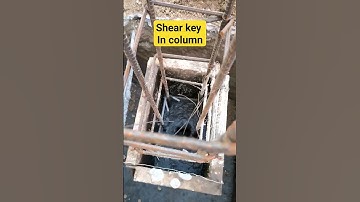 shear key in column #construction #site #visit