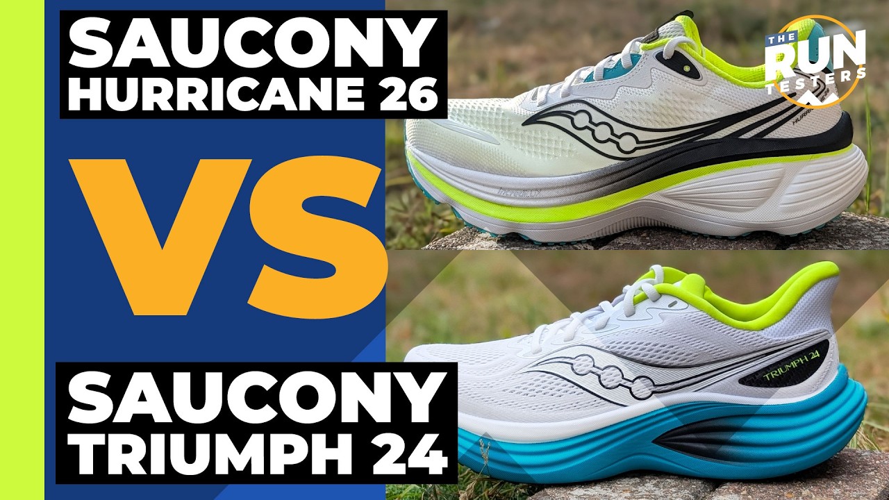 Saucony Hurricane 26 Vs Saucony Triumph 24 | We compare the two cushioned cruisers
