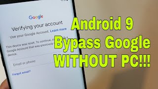 Samsung Galaxy Note 9 SM-N960F. Remove google account, Bypass FRP.