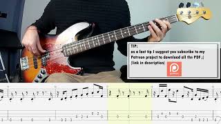 Good Times - Chic BASS COVER + PLAY ALONG TAB + SCORE