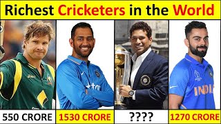 Top 10 Richest Cricketer In The World | Sachin Tendulkar | MS Dhoni | Virat Kohli | Shane Waston