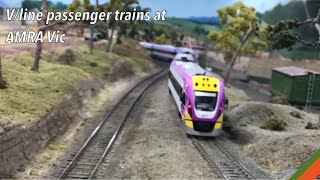 Ho Scale Vline Penger Trains At Amra Victoria