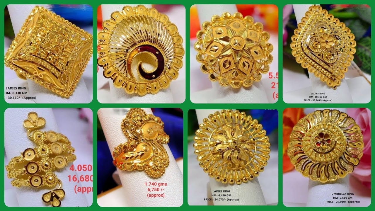 Latest 22kt Pure Gold Ring Designs With Weight And Price | Best ...