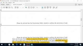Non Judicial Foreclosure and what the Judge said