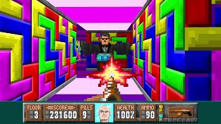 Oldfartenstein 3D - E3M3: Discostein (2023) [Wolfenstein 3D Mod] | 4K/60