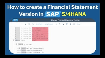 How to create Financial Statement Versions in SAP S/4HANA | Transaction OB58
