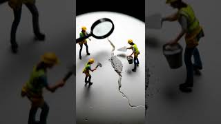 Tiny Workers Fix a Cracked Giant Egg