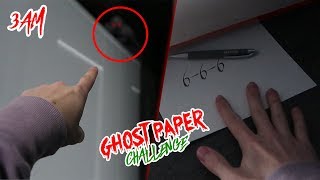Do Not Play The Ghost Paper Challenge At 3 Am saw A Demon gone Wrong