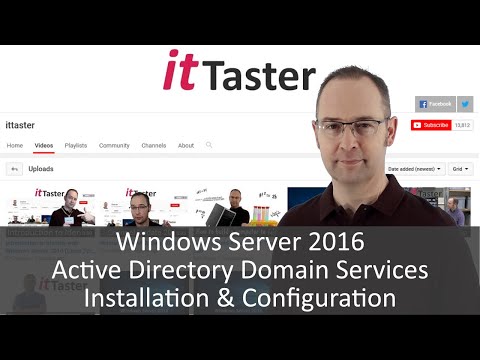 Windows Server 2016 - Active Directory Domain Services Installation & Configuration